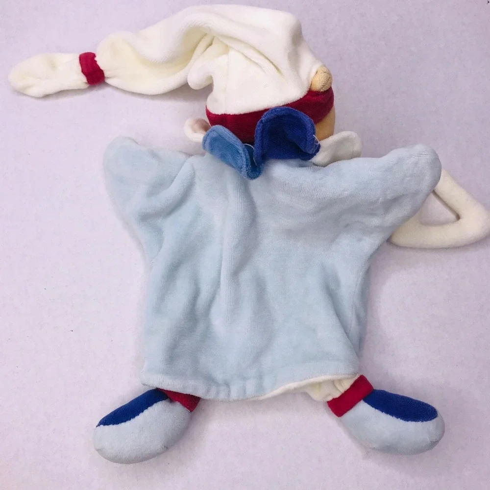 Dou Dou Teddy Bear Blue Musical Note Paris Red Nunu Teether Security Puppet